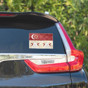 Art Deco-erfgoedvlag   Singapore   1920 Decal Sticker