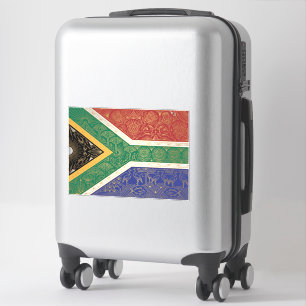 Art Deco-erfgoedvlag Zuid-Afrika jaren 1920-deca Sticker