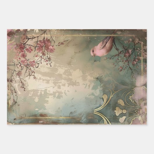 Art Deco Esthetiek Zware gewicht Decoupage Inpakpapier Vel (Voorkant 2)