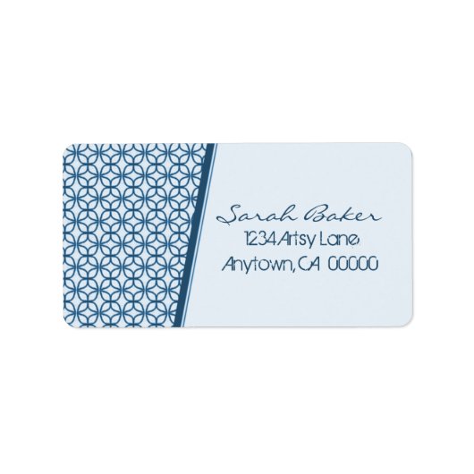 Art Deco Fab-Adresetiketten Etiket (Voorkant)