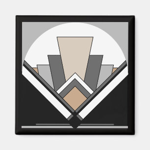 Art Deco Fan Expression Magneet