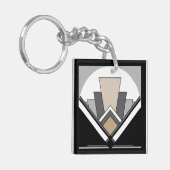 Art Deco Fan Expression Sleutelhanger (Voorkant Links)