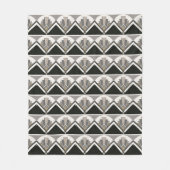 Art Deco Fan Fleece Blanket Deken (Voorkant)