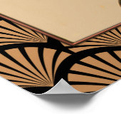 Art Deco Fan Lamp Poster (Hoek)