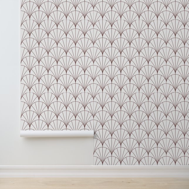 Art Deco Fan Pattern Behang (Applicatie)