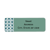 Art Deco Fans Etiket (Voorkant)