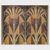 ART DECO FANS MARQUETRY CADEAUPAPIER (Vlak)