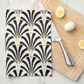 Art Deco Fans uit de jaren 20 Theedoek (Quarter Fold)