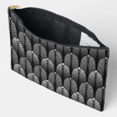 Art Deco Feather Pattern, Silver Grey en Black Etui (Open)