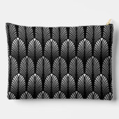 Art Deco Feather Pattern, Silver Grey en Black Etui (Achterkant)