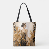 Art Déco Femme partout sur le Sac fourre-tout d'im (Dos)