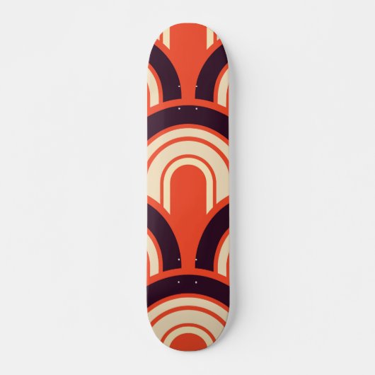 Art Deco Fifties Abstracte kunst herstellen Skateboard (Voorkant)