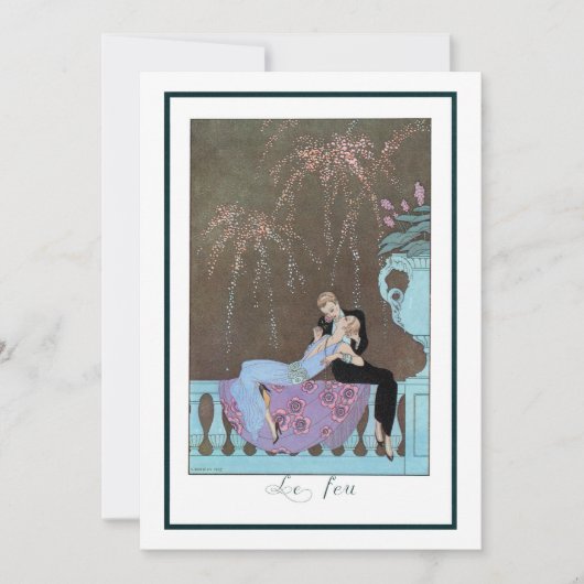  Art Deco Fireworks Le Feu, George Barbier (Voorkant)