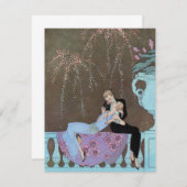  Art Deco Fireworks Le Feu, George Barbier (Voorkant / Achterkant)
