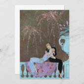  Art Deco Fireworks Le Feu, George Barbier (Voorkant / Achterkant)