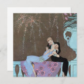  Art Deco Fireworks Le Feu, George Barbier (Voorkant / Achterkant)