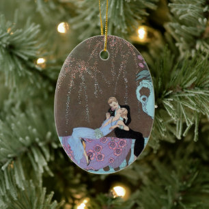 Art Deco Fireworks Le Feu, George Barbier Keramisch Ornament