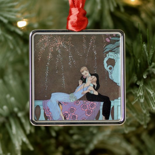 Art Deco Fireworks Le Feu, George Barbier Metalen Ornament (Boom)