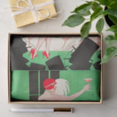 Art Deco Flapper Dansende Bar Scene 1920's Gatsby Tissuepapier (Geschenk)