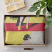 Art Deco Flapper Dansende Bar Scene 1920's Gatsby Tissuepapier (Geschenk)