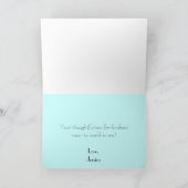 Art Déco Flapper Merci note (Intérieur)