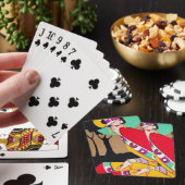 Art Deco Flapper Pokerkaarten (Insitu)