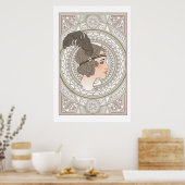  Art Deco Flapper Poster (Keuken)