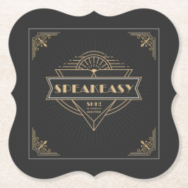  Art Deco Flapper Speakeasy Party (1920) Kartonnen Onderzetters