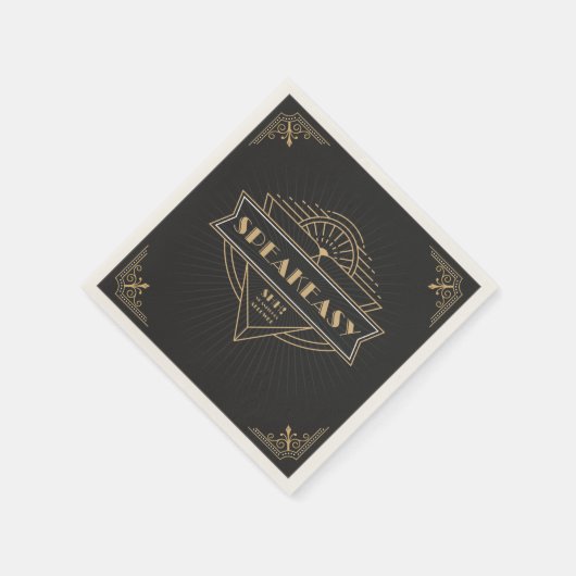  Art Deco Flapper Speakeasy Party (1920) Servet (Hoek)