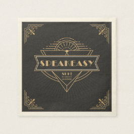  Art Deco Flapper Speakeasy Party (1920) Servet