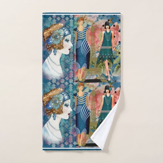 Art Deco Flappers Bad Handdoek (Handdoek)