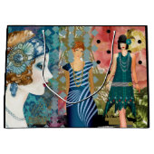 Art Deco Flappers Groot Cadeauzakje (Voorkant)