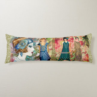 Art Deco Flappers Lichaamskussen