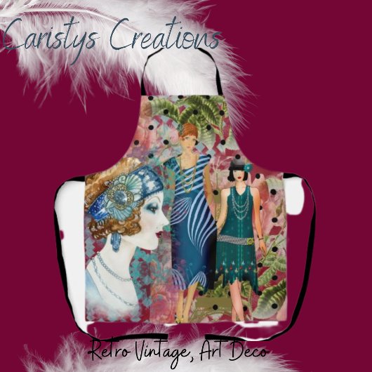 Art Deco Flappers Schort