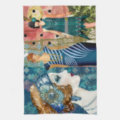 Art Deco Flappers Theedoek (Verticaal)