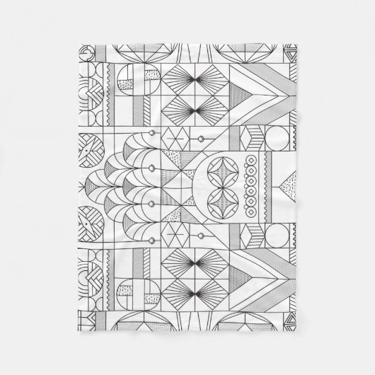 Art Deco Fleece Blanket (Voorkant)