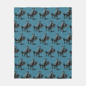 Art Deco Fleece Blanket Throw Deken (Voorkant)
