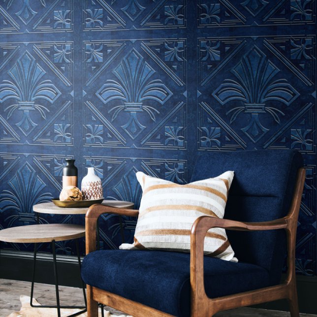 Art Deco Fleur-de-lis Behang (Creator heeft geüpload)