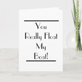 Art Deco Float My Boat Kaart