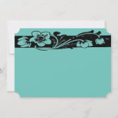 Art Deco Floral Border Dank je wel Kaart (Achterkant)