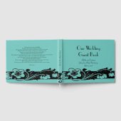 Art Deco Floral Border Wedding Gastenboek (Volledig)