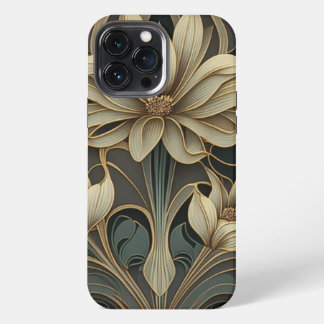Art Deco Floral Design #2 iPhone / iPad hoesje iPhone 13 Pro Max Hoesje
