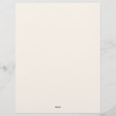 Art Deco  Floral Lijst Briefhoofd (Achterkant)