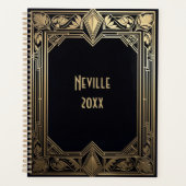 Art Deco Floral Lijst Planner (Voorkant)