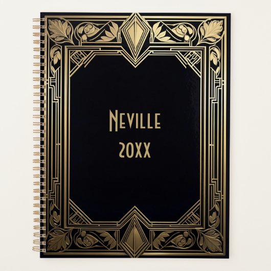 Art Deco Floral Lijst Planner (Voorkant)