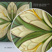 Art Deco Floral Wall Decor Art Tegeltje