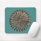 Art deco flower medallion mousepad muismat (Met muis)