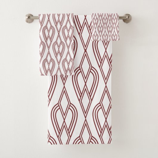 Art Deco Flowerbedds Bad Handdoek (Insitu)