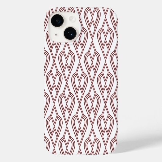 Art Deco Flowerbedds Case-Mate iPhone Case (Achterkant)
