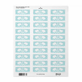 Art Deco Flowerbedds Etiket (Full Sheet)